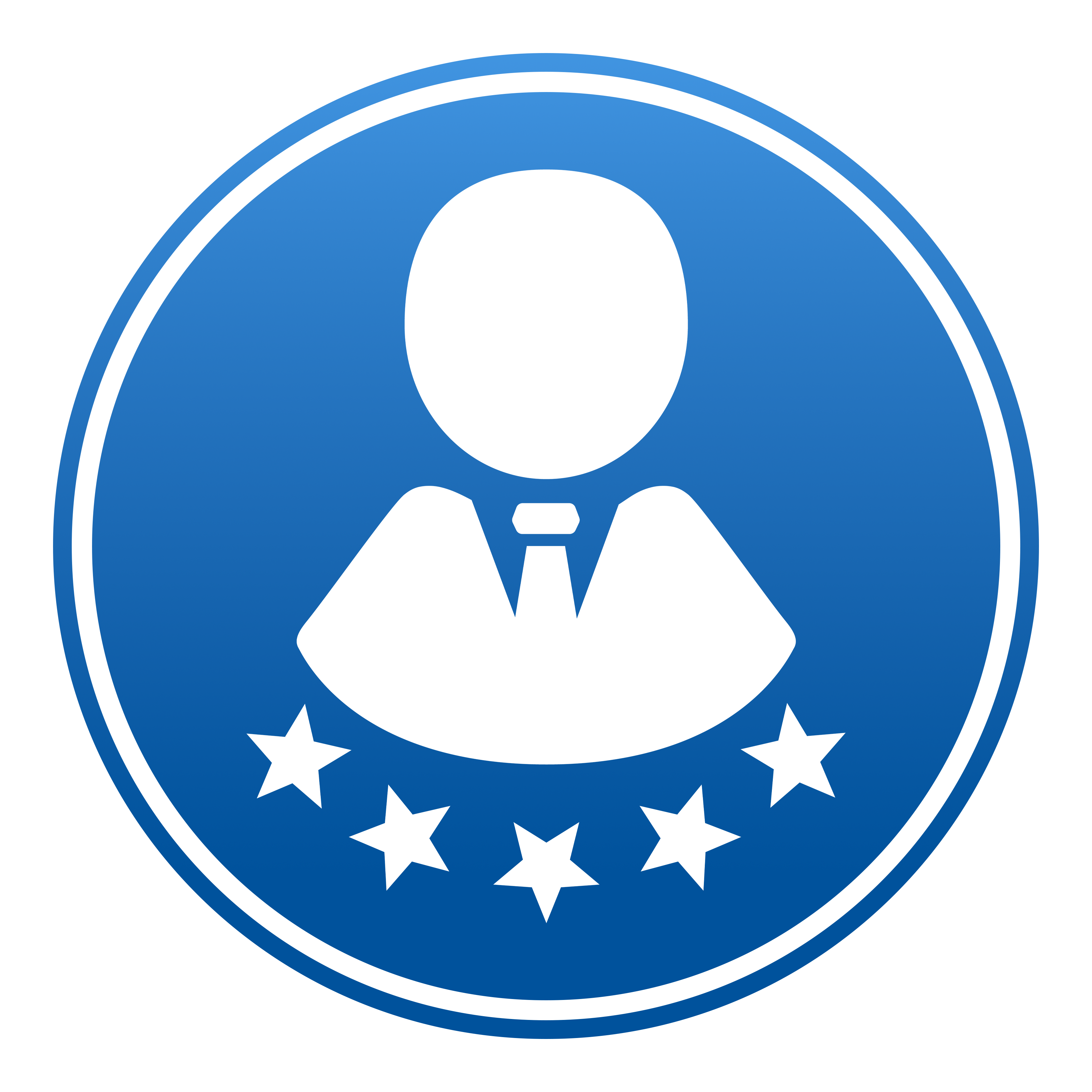 expert sales team blue gradiant icon